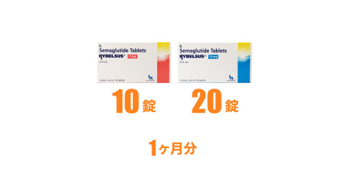 リベルサス初回セット1ヶ月分（7mg10錠＋14mg20錠）通販｜糖尿病・ダイエット｜ペットくすり